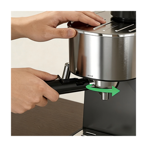 Machine à café expresso en acier inoxydable de 2 à 4 tasses avec mousseur à lait, machine à cappuccino et latte 3,5 bars pour la maison et le bureau - Product Image 4