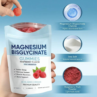 Gummies de Bisglycinate de Magnésium Bio 400mg pour le Sommeil, Complément Alimentaire Végétalien de Qualité Alimentaire avec Glycinate de Magnésium et Zinc, ODM, Origine Chine