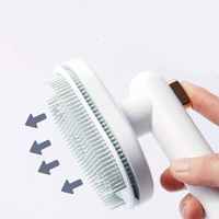 Brosse de toilettage autonettoyante de haute qualité 2026 pour animaux de compagnie, peigne démêlant pour chats et chiens, accessoires pour animaux