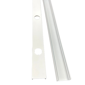 Perfil de Aluminio Permanente (canal) para Luz Pixel de 3cm, Color Blanco, 1m de Largo con 5/10 Orificios de 30mm, L1000mm*W40mm*H25mm - Product Image 2