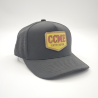 Casquette de golf imperméable Hydro respirante à découpe laser, casquette à cinq panneaux avec cordon, casquette de course, patch PVC personnalisé, casquette de baseball à fermeture snapback