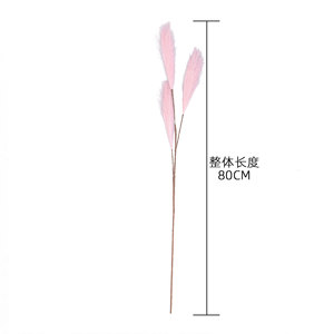 CallaFloral Herbe de la Pampa Artificielle Orange, Branche Unique Légère, Décoration de Mariage, Décoration d'Intérieur - Product Image 4