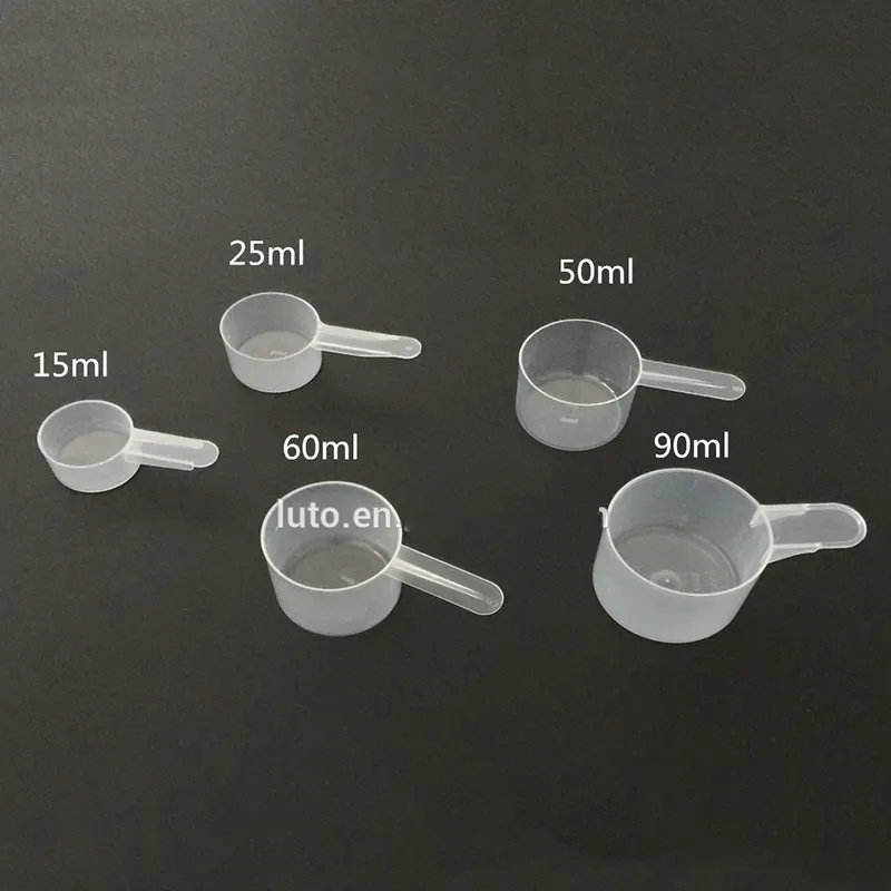 كوب بلاستيكي للقهوة مغرفة مسحوق بروتين قياس سكوب مغرفة بلاستيكية اختيار المورد