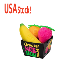 USA Stock New NeeDoh Groovy Fruit Squeeze Stress Relief Slow <b>Rebound</b> Toy TPE Unisex 14 Years & up - Product Image 3