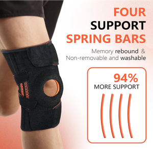 Soutien du genou Compression réglable Genou ouvert <span class=keywords><strong>Patella</strong></span> <span class=keywords><strong>Tendon</strong></span> Support Genouillère Arthrite Douleur, Récupération des blessures, Entraînement, - Product Image 5