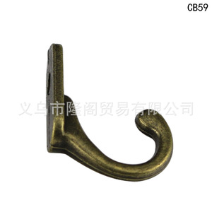 Mini <b>Hook</b> Single Hole Zinc Alloy Clothes <b>Hook</b> Wall Mounted Durable Fitting Room Use 8x27mm Rectangle Shape - Product Image 3