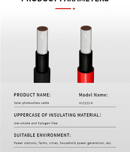 कस्टम औद्योगिक सौर पैनल केबल कनेक्टर 4*<span class=keywords><strong>6</strong></span> मिमी 3*<span class=keywords><strong>6</strong></span> मिमी कॉपर फोटोवोल्टिक सौर केबल - Product Image 6