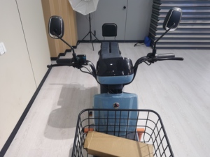 Vélo électrique robuste de livraison de nourriture de 14 \ "avec frein à disque de suspension hydraulique de moteur de moyeu arrière de 1000W batterie au lithium de 60V - Product Image 5