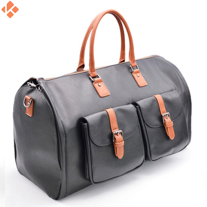 กระเป๋าดัฟเฟิลหนังวัวแท้แบบสั่งทำสำหรับทุกเพศพร้อมกระเป๋าด้านหน้ากระเป๋ากีฬาไม่เหมือนใคร - Product Image 2