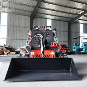 Мини-погрузчик с бортовым поворотом, многофункциональный, с двигателем Kubota и навесным оборудованием, высокий момент нагрузки - Product Image 2