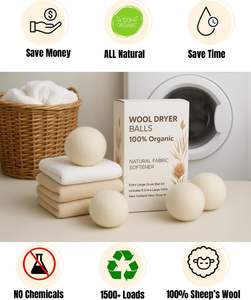 洗濯ボール環境にやさしいオーガニック100% ニュージーランドウールフェルトドライヤー洗濯機用 - Product Image 5