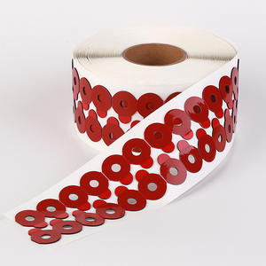 Bande de lentilles circulaires rouges 20-32mm, adhésif double face pour la réparation des montures de lunettes et le traitement des lentilles, printemps 2024 - Product Image 2