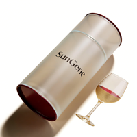 Cajas de Cartón Cilíndricas Personalizadas con Materiales Reciclados para Copas de Vino y Whisky - Empaque Ecológico para Regalos de San Valentín