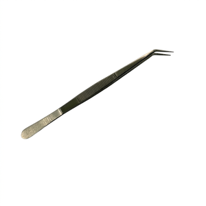 Pince à épiler SUNTOOLS/STIPL à verrouillage coulissant, revêtement en fer, vapeur, 6 pouces, pour la fabrication de bijoux, avec poignée bleue, modèle 602A-605, fabriquée au Punjab - Product Image 1