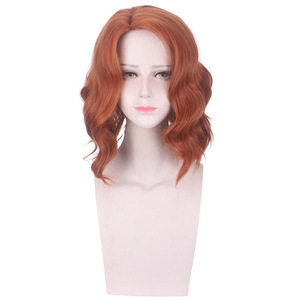 Peluca Europea y Americana de The Main Saint Da, Peluca de Cabello Rizado Realista con Cuero Cabelludo para Cosplay de Los Vengadores, X-Men, Viuda Negra - Product Image 1