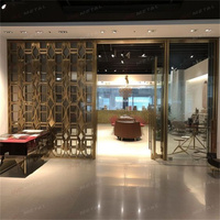 Diviseur de pièce décoratif d'acier inoxydable de conception moderne pour le restaurant de lobby d'hôtel
