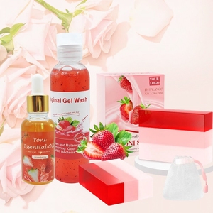 Hot bán của phụ nữ pH cân bằng giữ ẩm thân Mật Chăm sóc dâu tây Mùi hương nữ tính rửa gelyoni massage dầu Yoni xà phòng - Product Image 1
