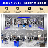 Étagère de présentation en métal sur mesure pour magasin de vêtements et de chaussures, aménagement de magasin