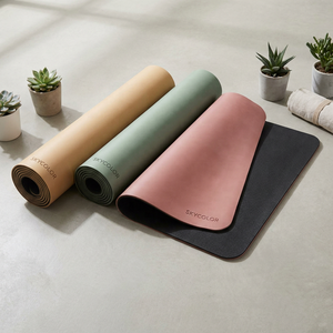Alfombrillas de Yoga de PU con Logotipo Personalizado al por Mayor, Precio de Fábrica, Base de Goma Natural Antideslizante, Alfombrilla de Yoga de 4,5 mm, Inodora, Ecológica, Alfombrilla de Fitness - Product Image 2