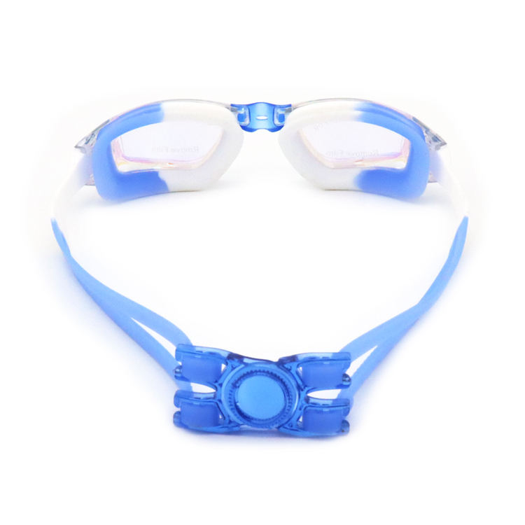 Funny Rainbow Kids Googles Swimming Goggles Anti Fog Mirrored Coating Sports Swim Glasses for Children PC Frame Material