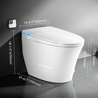 Toilettes intelligentes à ouverture et fermeture automatiques, à poser au sol, WC automatiques, 110V CUPC, toilettes intelligentes autonettoyantes
