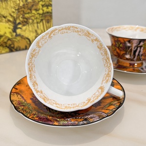 New D Series European Bone China Cup and Saucers Afternoon <b>Tea</b> - Product Image 3