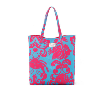 Borse Tote in cotone su misura con stampa di Design di moda borse per <span class=keywords><strong>la</strong></span> spesa personalizzate con Logo stampato di grandi dimensioni Tote Bag in tela - Product Image 2