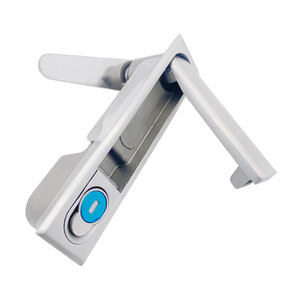 Turnes Ms818 Stainless Steel Lever <b>Lock</b> 304 Brushed For Electrical Cabinet <b>Door</b> Industrial Use - Product Image 1