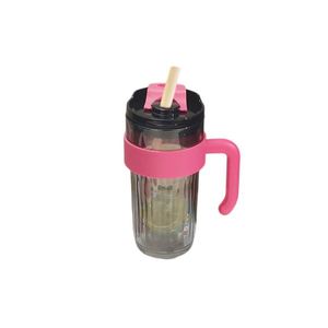 Nouvelle tasse en verre électroplaqué grande capacité 780 ml résistante aux hautes températures pour voiture et moto avec couvercle, idéale pour le café froid - Product Image 5