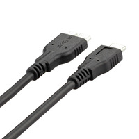 Kabel Data USB-C ke Micro-B USB 3.0 12 inci Konduktor Tembaga untuk MacBook & Transfer Data Hard Drive Eksternal