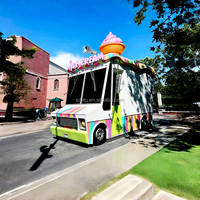 Ondersteuning Maatwerk Mobiele Food Truck Multi-Functionele Food Trailer Ijs Koffie Pizza Catering Kar Te Koop