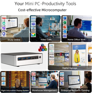 Twin Lake คอมพิวเตอร์ตั้งโต๊ะขนาดเล็กแบบพกพา AVX2 N150 N100สำหรับ Win 11สำหรับสำนักงานบ้านธุรกิจ HTPC การศึกษา - Product Image 3