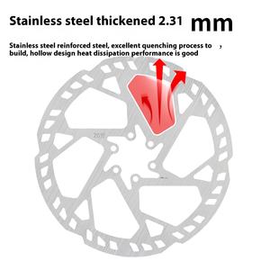 Rotor de Freno de Disco de Acero de Seis Radios 203/180/160mm 2.3mm con Pastillas para Patinete Eléctrico y Bicicleta Componente para Bicicletas de Carretera - Product Image 2
