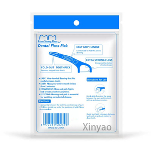 Hilo dental menta con logotipo personalizado con tecnología avanzada de limpieza sin rotura, alcance plegable de doble extremo de larga duración, doble sabor - Product Image 6