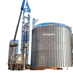 Jagung gandum silo 500/1000/2000/3000/5000 Ton baja galvanis baja dirakit silo baja