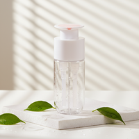 Bouteille en plastique PET portable de 100 ml à double compartiment avec pompe à vis et impression sérigraphiée pour lotion, idéale pour les soins de la peau et les produits de toilette en voyage