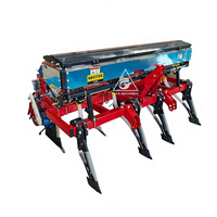 FOYA Semoir multifonctionnel monté sur tracteur à 4 rangs avec boîte de vitesses, 30-50 CV, pour graines agricoles (tournesol, soja, maïs), à vendre