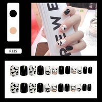 Fournisseurs de faux ongles carrés français portables en lots, ensembles d'ongles artificiels réutilisables personnalisés, sources de vente en gros d'ongles