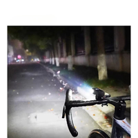 Phare de vélo étanche pour la conduite nocturne, lampe frontale de sécurité extérieure, lumières LED clignotantes, accessoires de vélo