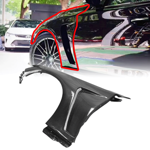 Para Infiniti Q50 V37 EAU Style guardabarros con ventilación frontal de fibra de carbono - Product Image 1