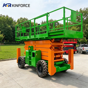 Plateforme élévatrice <span class=keywords><strong>mobile</strong></span> tout-terrain à ciseaux certifiée CE, plateforme de levage robuste pour les opérations d'ingénierie - Product Image 1