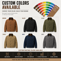 Veste de travail en toile pour homme, veste utilitaire décontractée, manteau de travail vintage, vêtement d'extérieur léger en coton, fabricant OEM ODM sur mesure