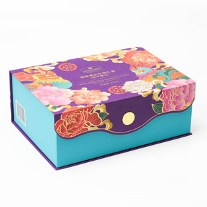 Luxury Custom logo <b>Magnetic</b> Food Gift Boxes Recyclable Purple Elegant Rigid Paper <b>Box</b> with Magnet Lid - Product Image 2