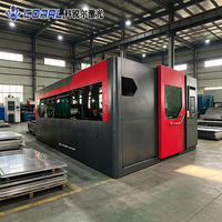 Machine de découpe laser numérique AI CORAL CRL-4020BW-3000W à double table, équipement CNC haute précision avec refroidissement par eau pour métaux épais