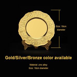 Standing and Wall Hanging,Big Custom <b>Engraved</b> Antique Nickle Gold Award Metal Decorative Memorial <b>Plaque</b>/ - Product Image 4