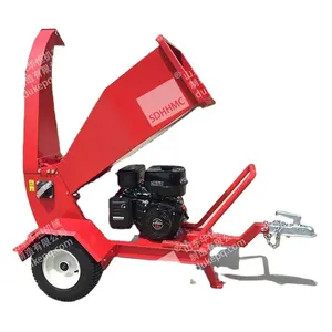 Manufacturing Small 6.5HP Diesel Engine Wood Chipper Machine Hydraulic Wood Chipper Wood Chipping Device