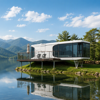 Maison conteneur préfabriquée de luxe respirante de 20 pieds, modulaire et personnalisable pour hôtel, centre commercial, salle de bain, bureau à domicile et usage extérieur
