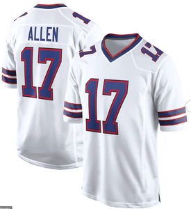 Vente en gros de maillots de football américain pour hommes Buffalo, 17Josh Allen, 4 James Cook, 2 Moore, maillots cousus en édition limitée - Product Image 3
