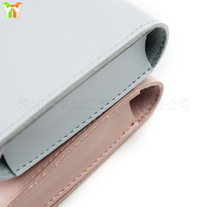 Korean style minimalist lipstick case, PU leather multi-piece lipstick storage bag with <b>small</b> <b>mirror</b>, mini lipstick pouch. - Product Image 4