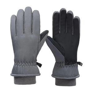 Gants de snowboard et de ski avec poignets élastiques, paume intégrale en cuir antidérapant, manchette côtelée – Équipement de sport d'hiver en gros - Product Image 1